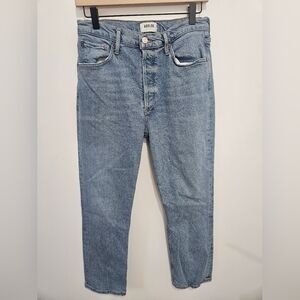 Agolde Women's High Rise‎ Blue Straight Jeans Size 28